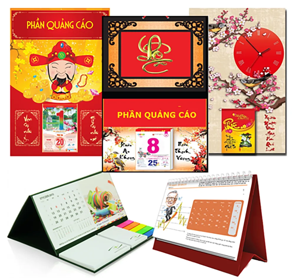 thiết kế lịch độc quyền - in nhanh ttn