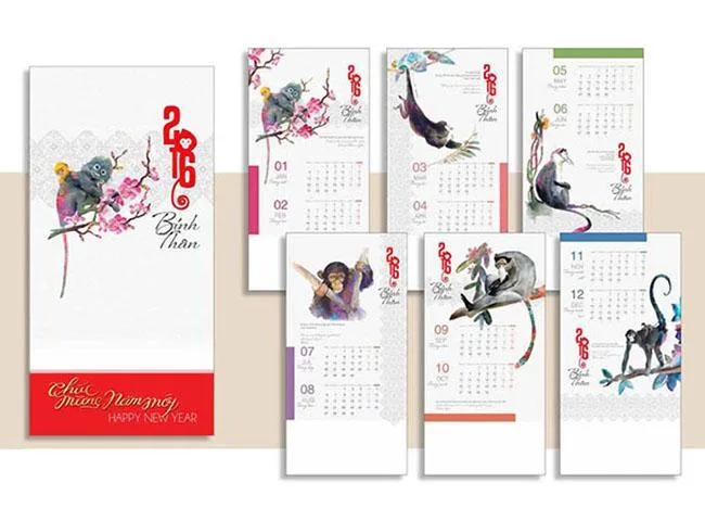 Thiết kế lịch độc quyền