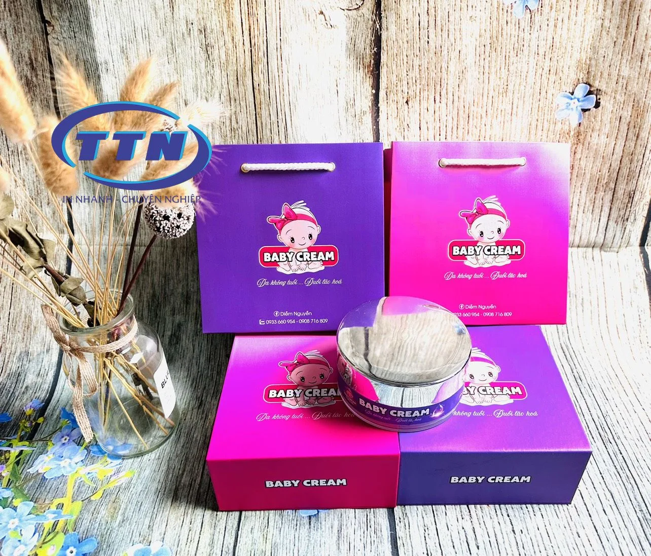 In Hộp Giấy Đựng Mỹ Phẩm tại Xưởng In TTN Việt Nam
