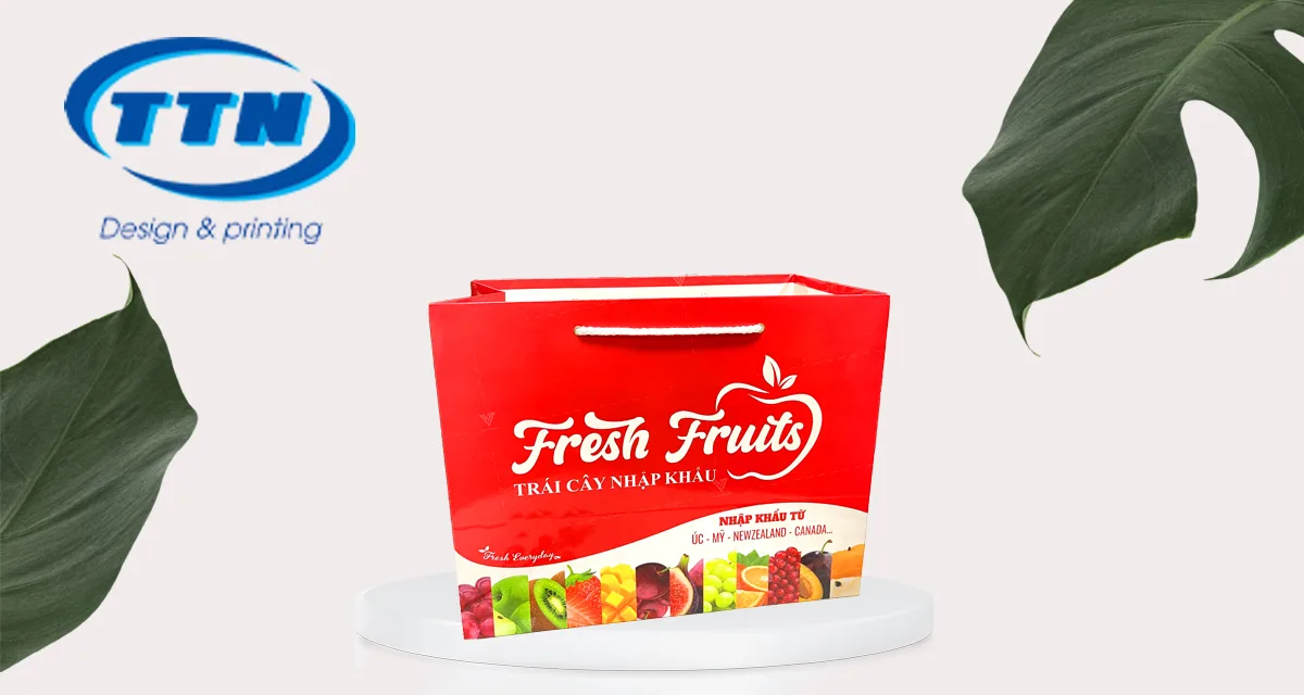 In Túi giấy đựng trái cây sản xuất tại Cty TTN