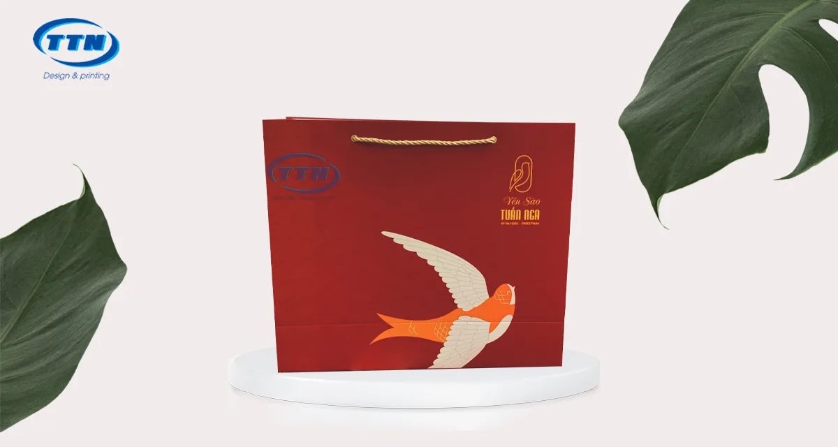 In Túi giấy đựng quà Yến Sào Tuấn Nga