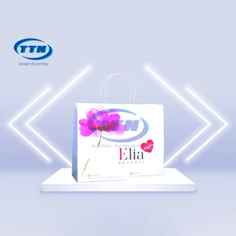 In Túi Giấy Kraft Trắng tại Xưởng in TTN Việt Nam
