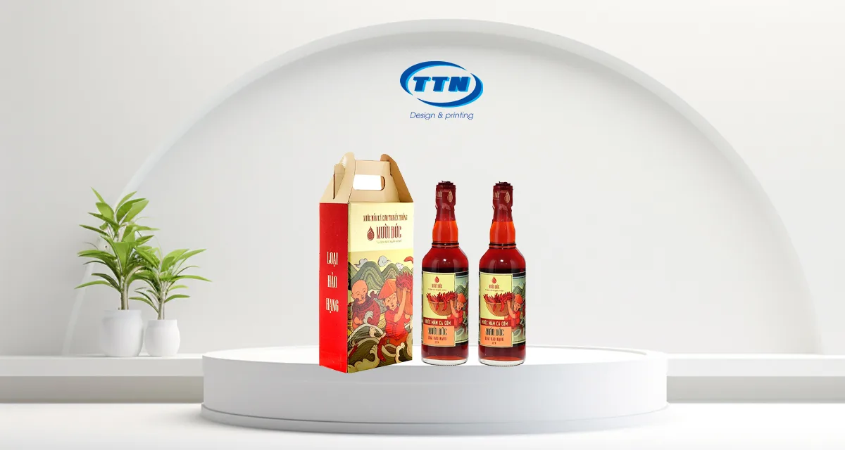 In Hộp Giấy Đựng Nước Mắm Cao Cấp Tại Xưởng In TTN Việt Nam