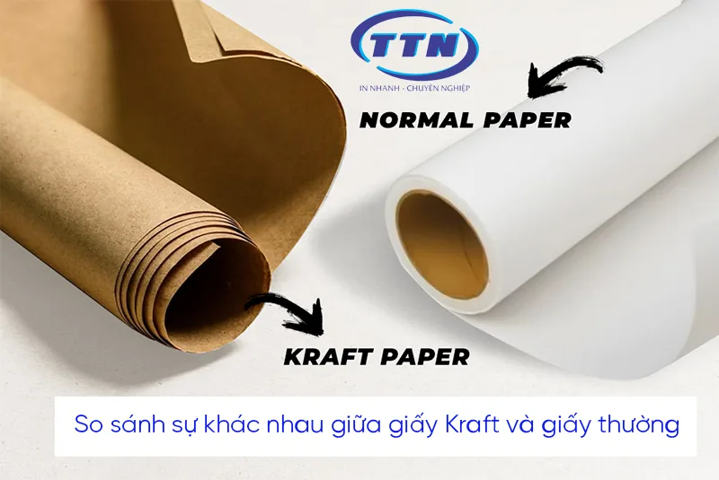 Giấy Kraft bền hơn và xốp hơn so với giấy thường.