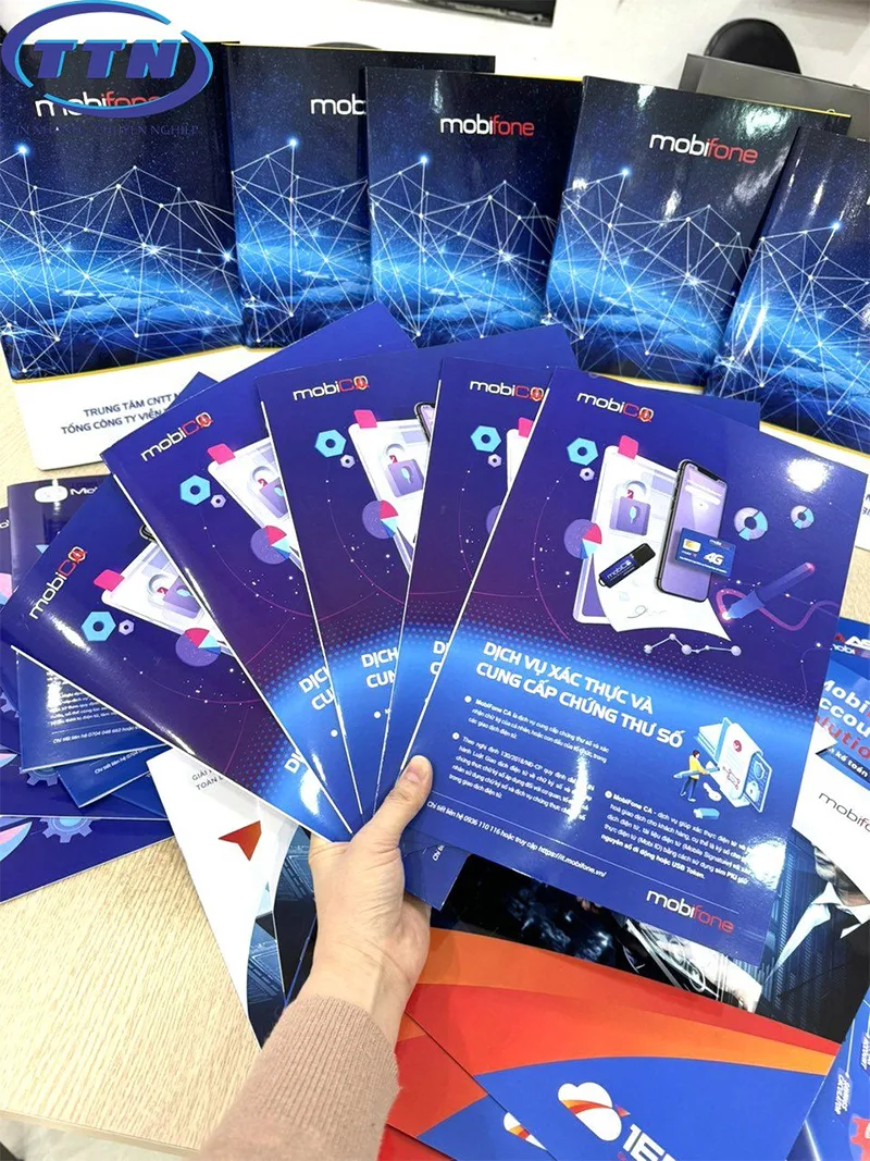 Mẫu Catalogue Mobifone giới thiệu dịch vụ.