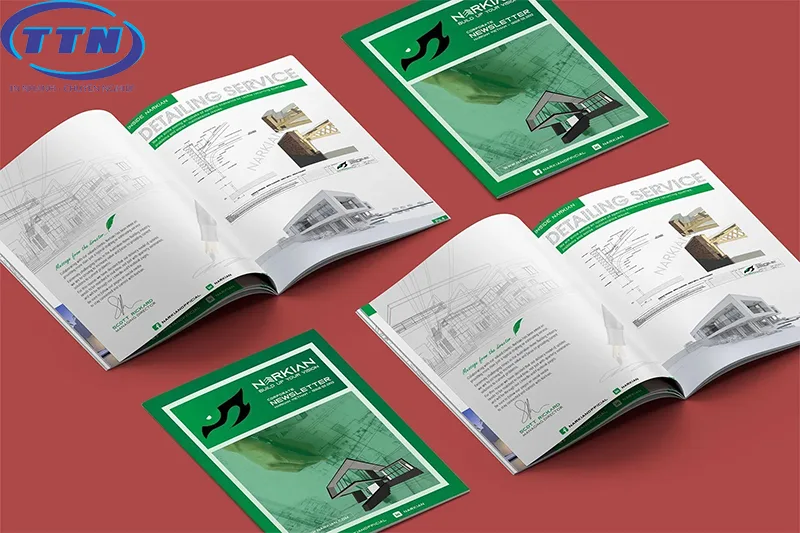Mẫu Catalogue sản phẩm Xây Dựng đẹp, hình ảnh sắc nét, chuyên nghiệp của In Nhanh TTN.
