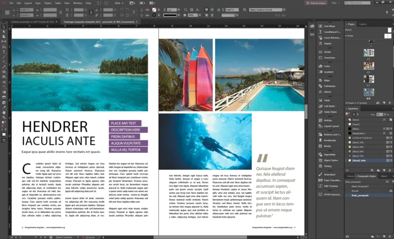 Catalogue là gì? 7 điều bạn cần biết về Catalog 9 Adobe InDesign CC 2021 767x466 4