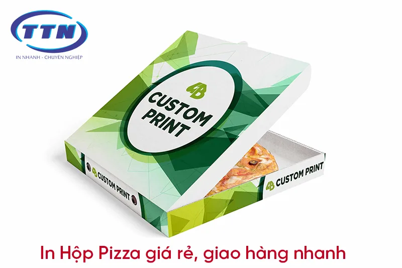 In hộp Pizza giá rẻ, số lượng lớn giao hàng nhanh tại Hà Nội của In Nhanh TTN.