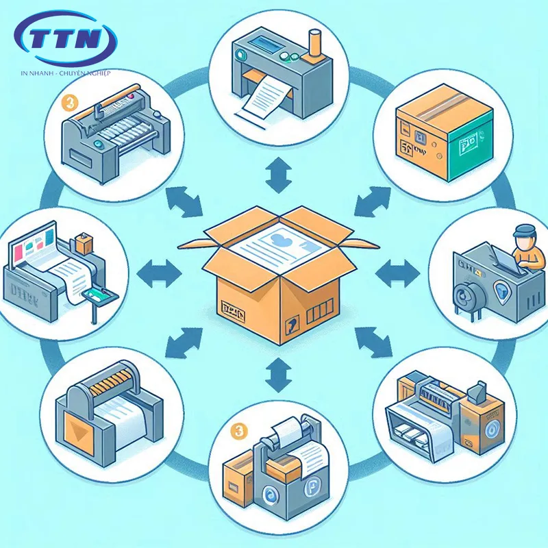 Quy trình in hộp giấy chuyên nghiệp từ A - Z tại In Nhanh TTN 6 Một số kinh nghiệm cho quy trình sản xuất hộp giấy tối ưu chi phí và nâng cao chất lượng hơn.