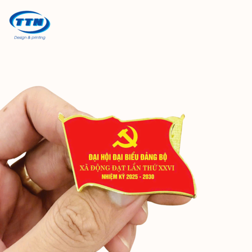 In huy hiệu đảng, huy hiệu cài áo theo yêu cầu giá rẻ tại Hà Nội