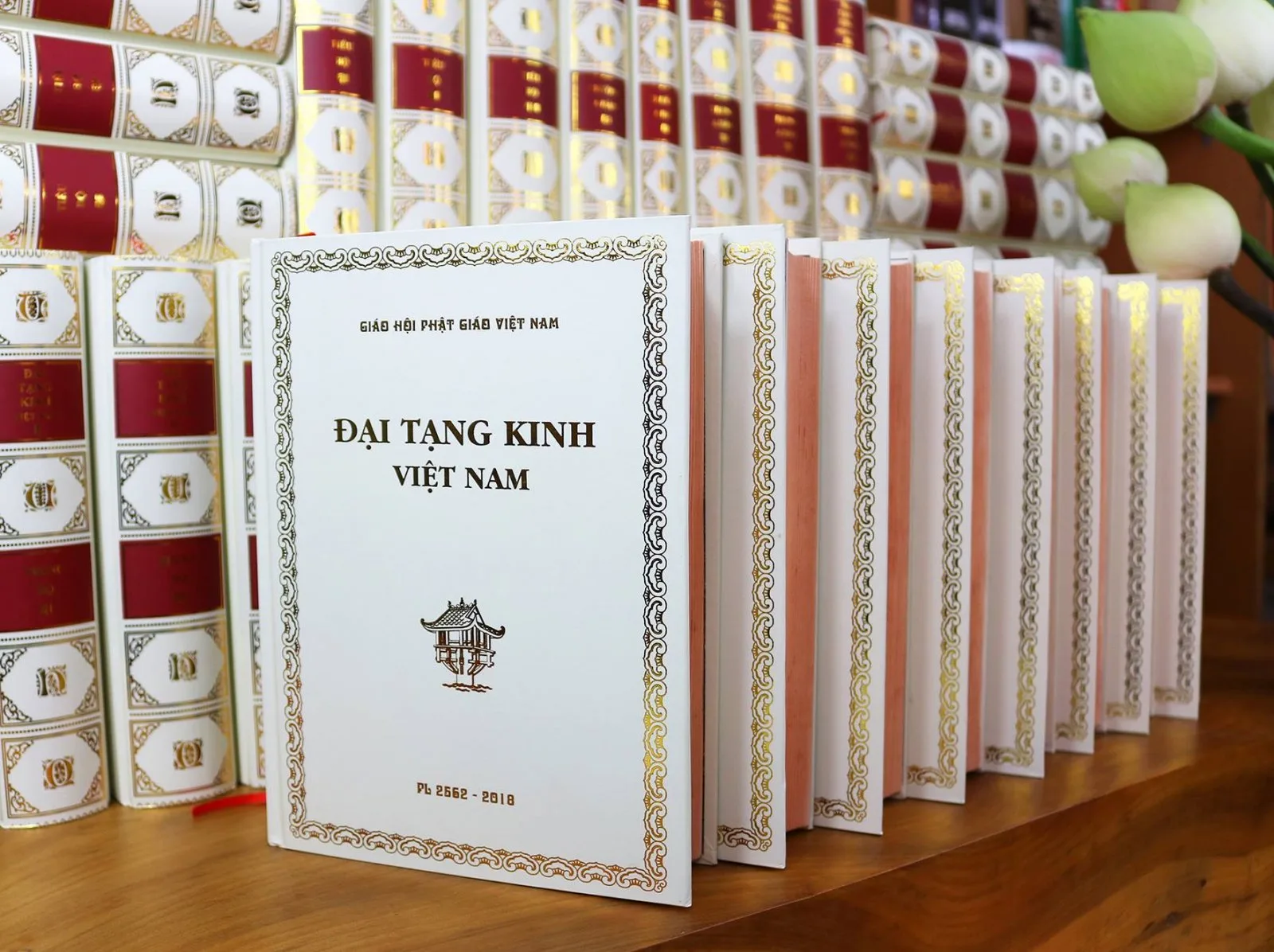 In Sách Kinh Phật 4 tron bo dai tang kinh viet nam 37 cuon ban quet cu nau bia trang 0851