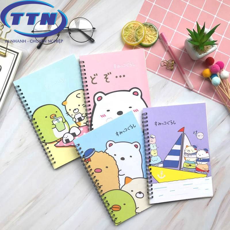 Xưởng in sổ tay lò xo theo yêu cầu