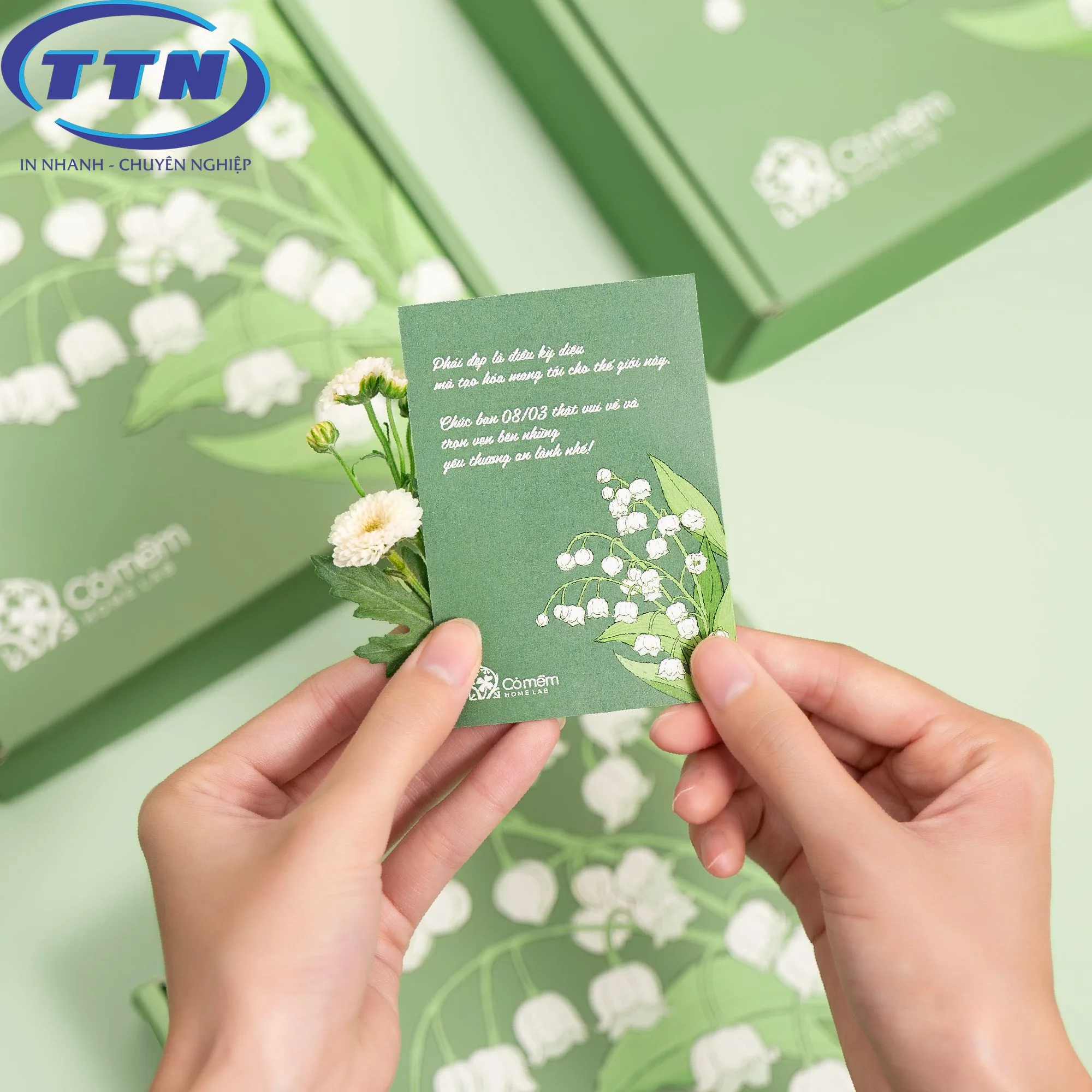 In Thẻ bài, Tag Giấy, Mác treo quần áo theo yêu cầu 5 Tag giấy thành phẩm TTN