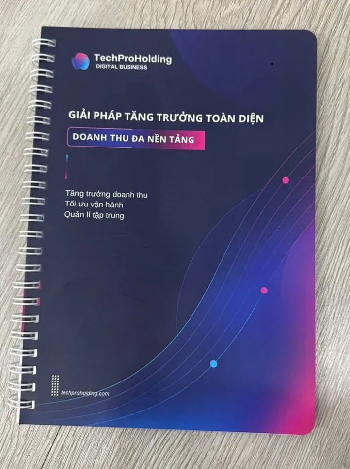 Cách chọn quy cách in sổ tay theo yêu cầu: lò xo, bìa da hay bìa cứng? 2 Mẫu sổ lò xo bìa giấy IN TTN