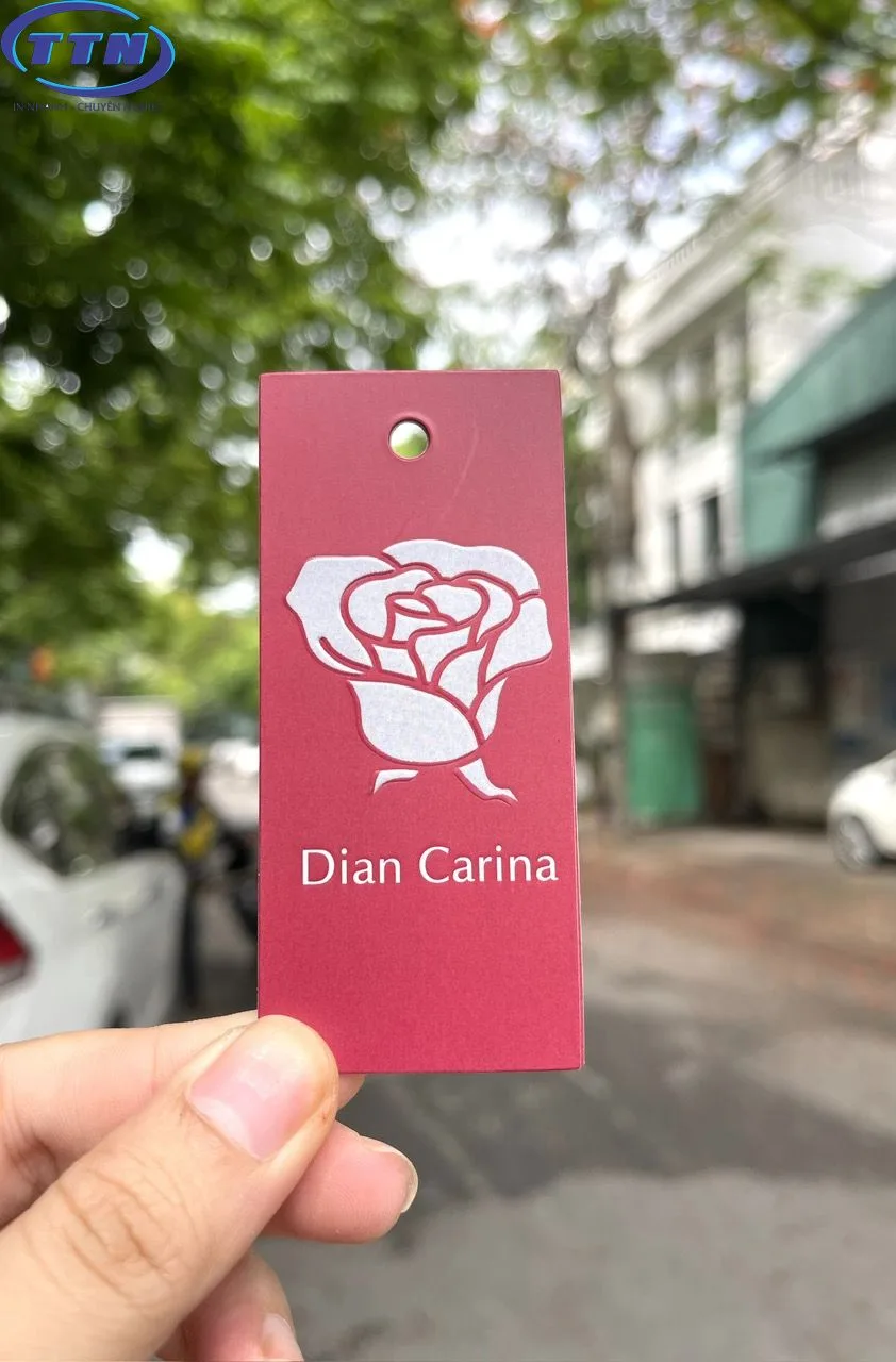 In Thẻ bài, Tag Giấy, Mác treo quần áo theo yêu cầu 6 Thẻ bài sản phẩm TTN