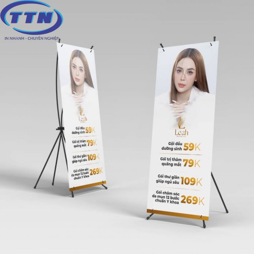 Standee Chân X 3 In standee giá rẻ tại Hà Nội lấy ngay sắc nét tại Xưởng In Nhanh TTN