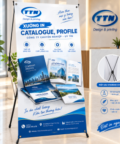 in standee chân X giá rẻ lấy ngay tại In Nhanh TTN